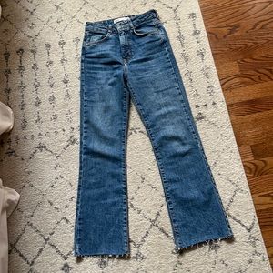 Cropped kick flare Jean